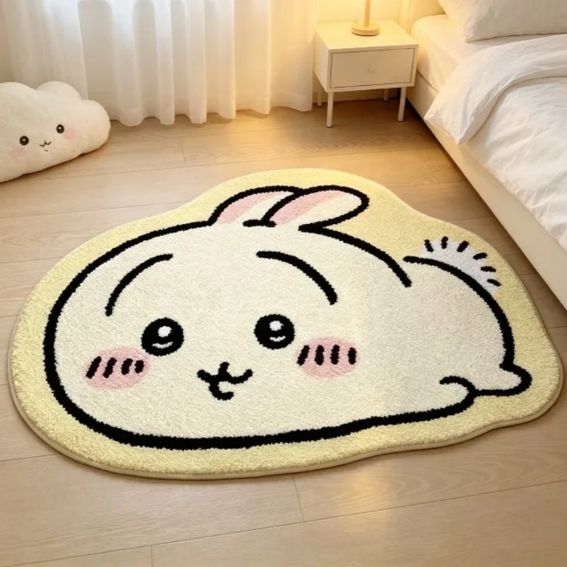 Car Floor Mat - -Chiikawa Cartoon Rug Anime Hachiware Usagi