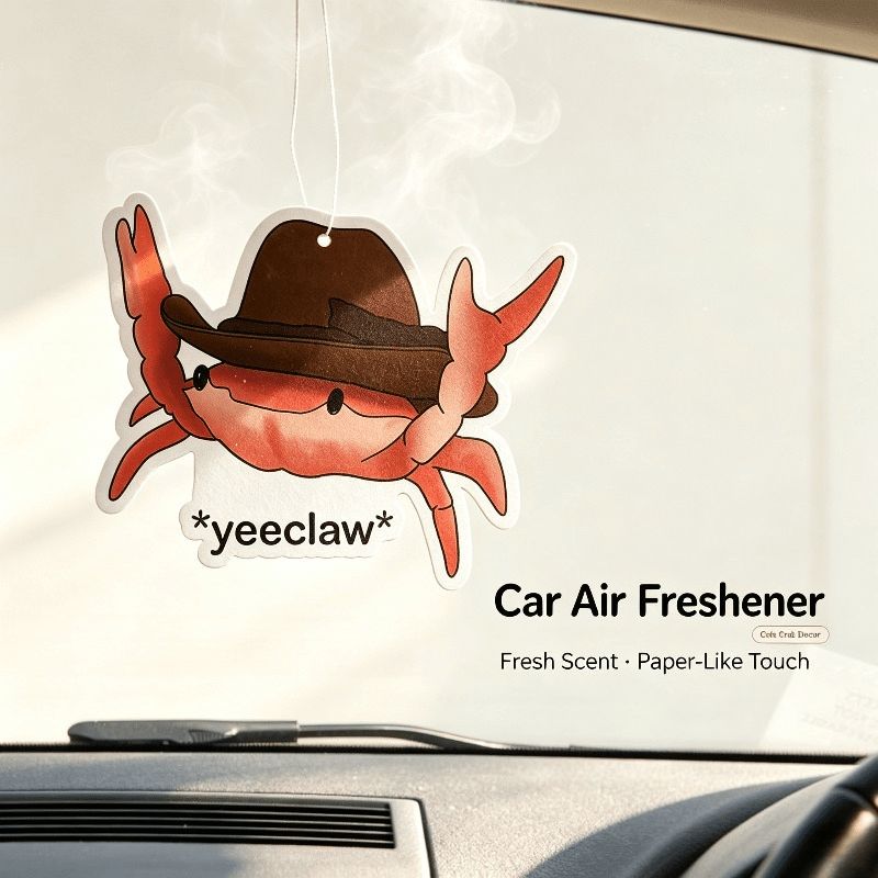 Car Air Freshener - Car Air Freshener Cowboy Hat Crab