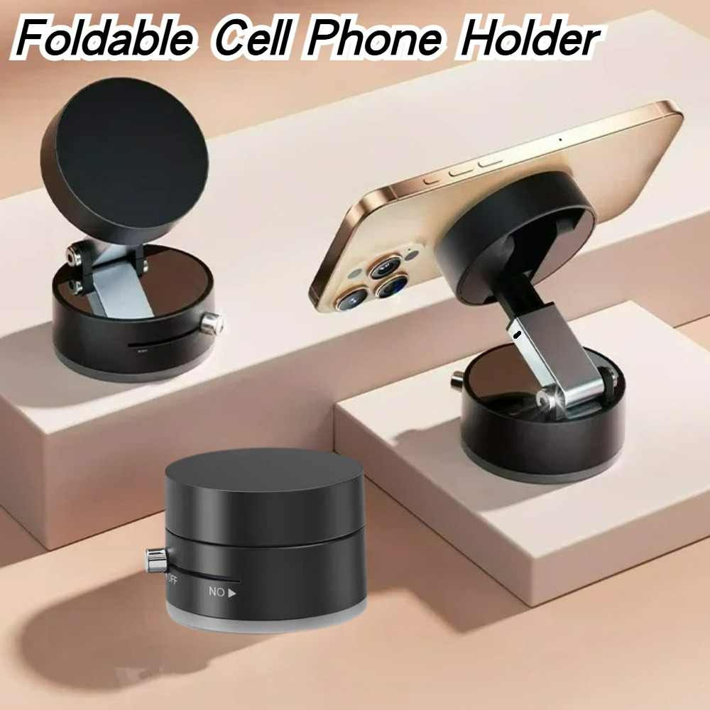 Car Phone Holder - High Performance Magnetic Vacuum Holder Foldable