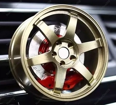 Car Air Freshener - TE37 Wheel Rim Model Car Air