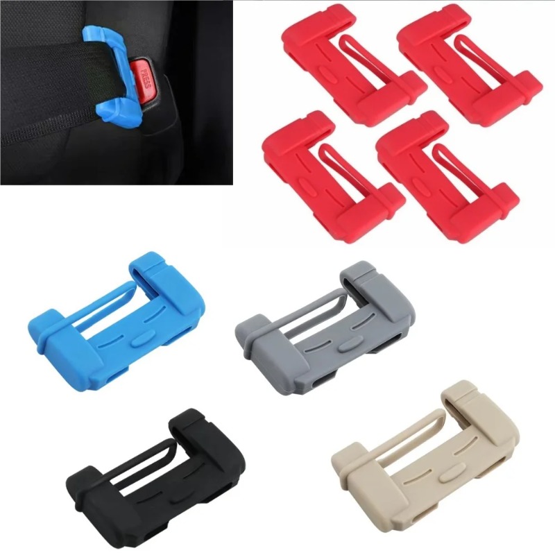 Car Seat Cover - 2pcs Car Seat Belt Clip Silicone