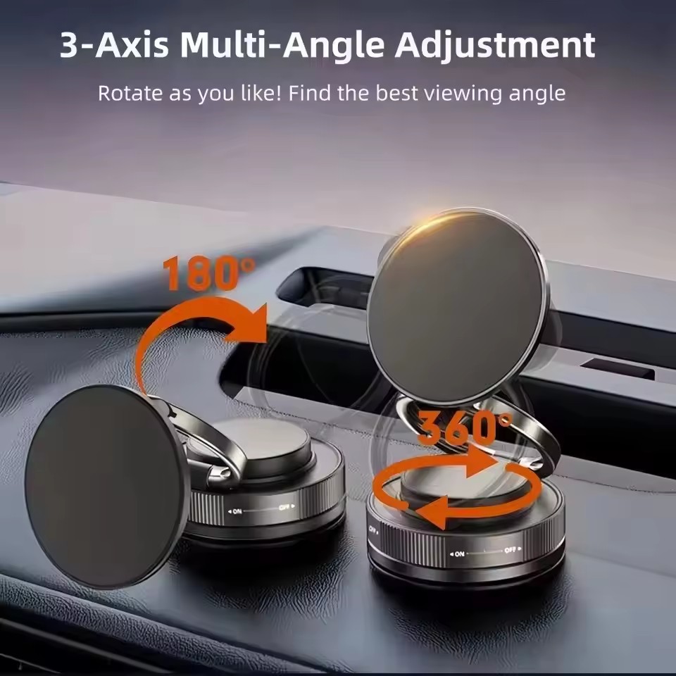 Car Vacuum - Car Phone Magnetic Stand Mechanical Vacuum