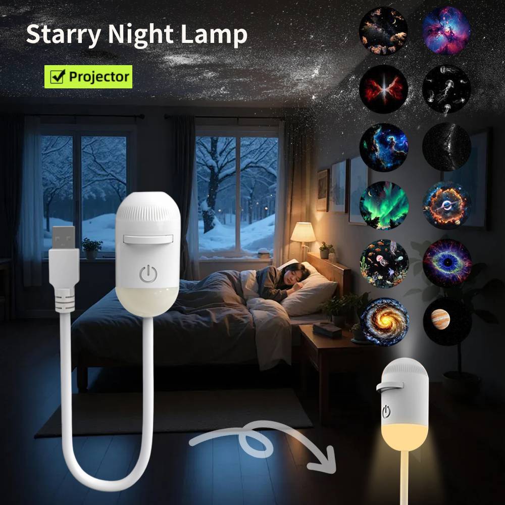 Car Led Light - Mini Galaxy Star Projector Night Light