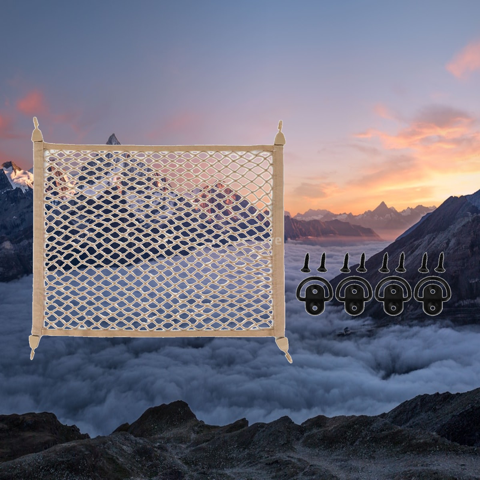 Car Organizer - Elastic Mesh Cargo Net Stretchable Car