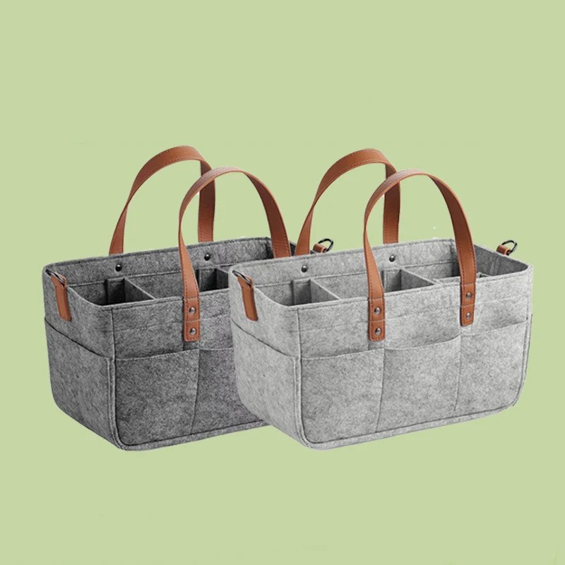 Car Organizer - Diaper Caddy Nursery Organizer Felt Multi