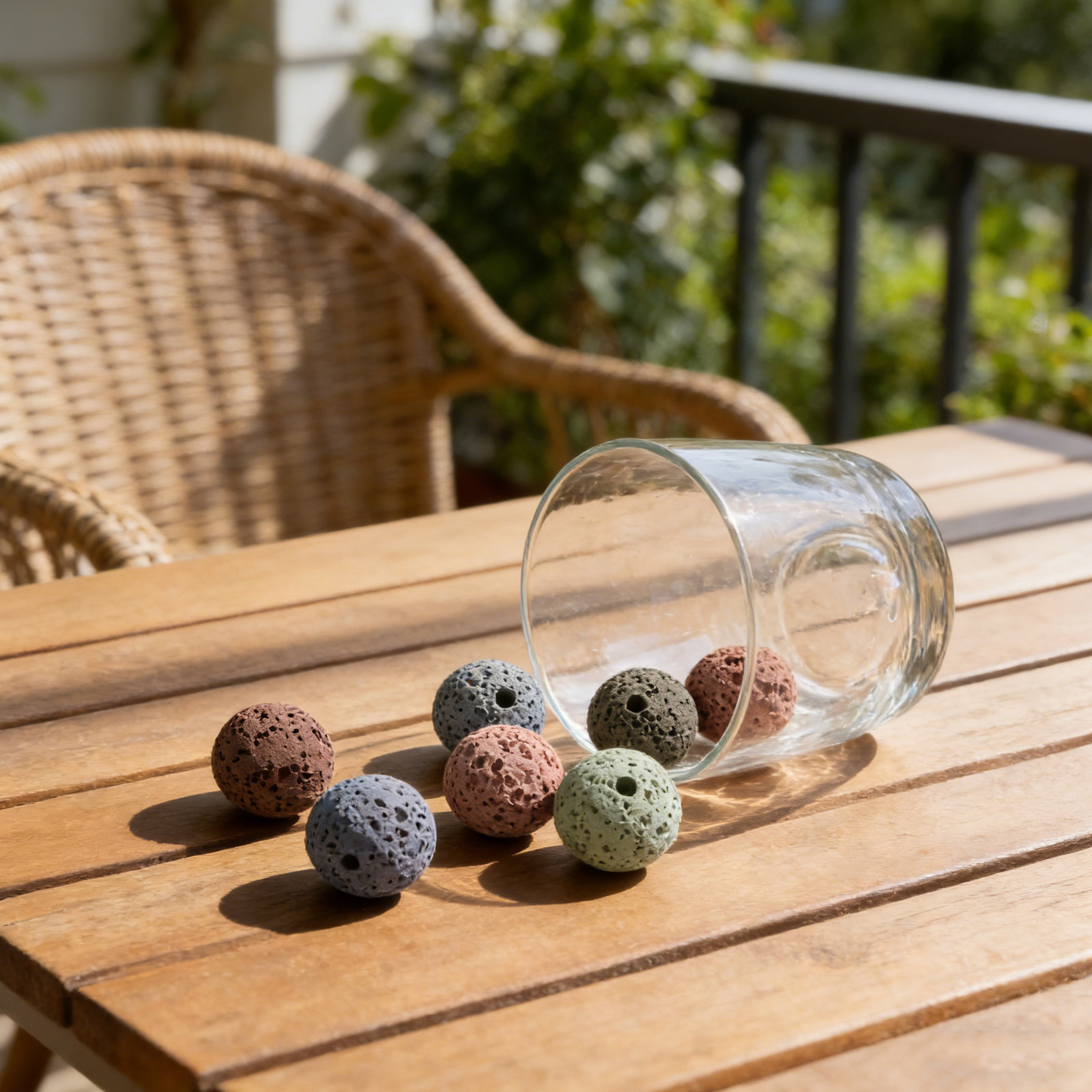 Car Air Freshener - 20Pcs Lava Rock Essential Oil Diffuser