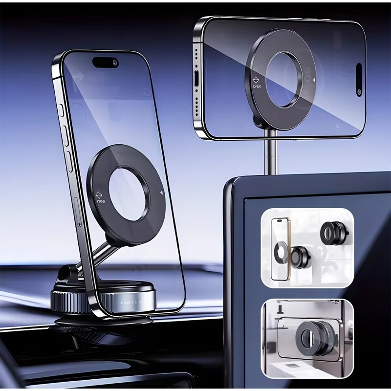 Foldable Magnetic Phone Holder - Car Vacuum ulasan dan harga