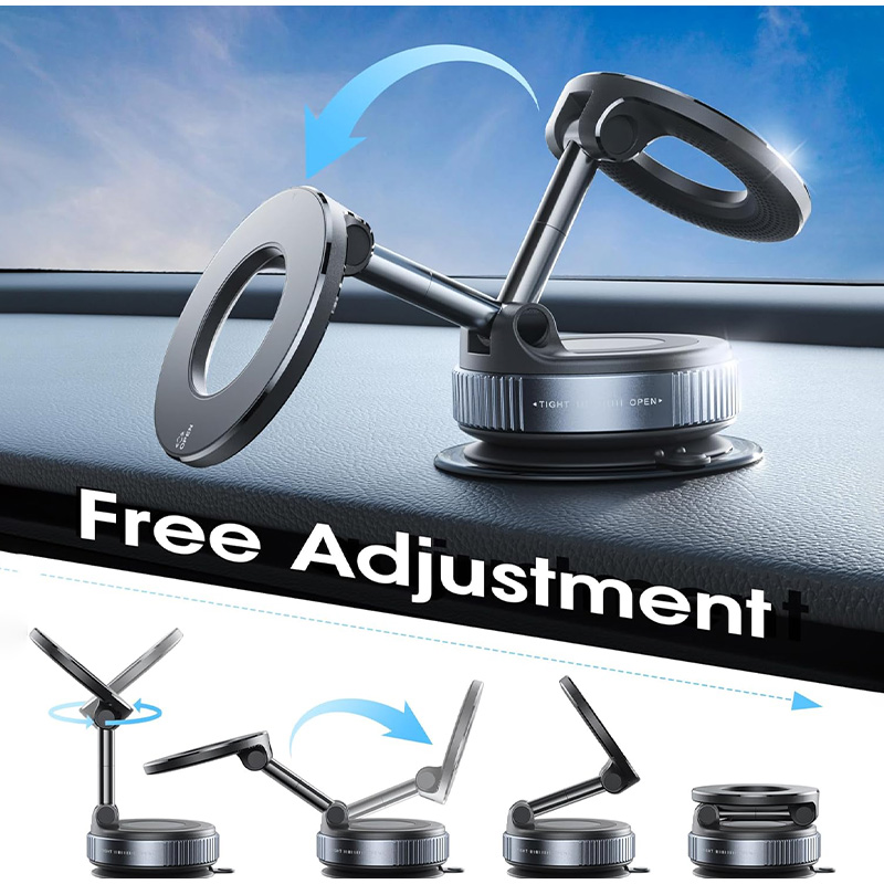 Foldable Magnetic Phone Holder - Car Vacuum ulasan dan harga