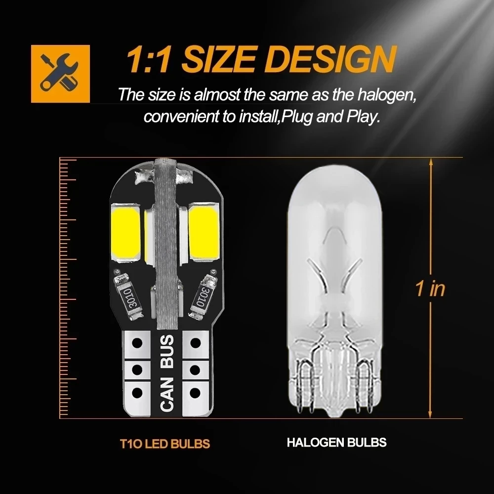 20/10PCS Car Interior Bulb W5W - Car Led Light ulasan dan harga