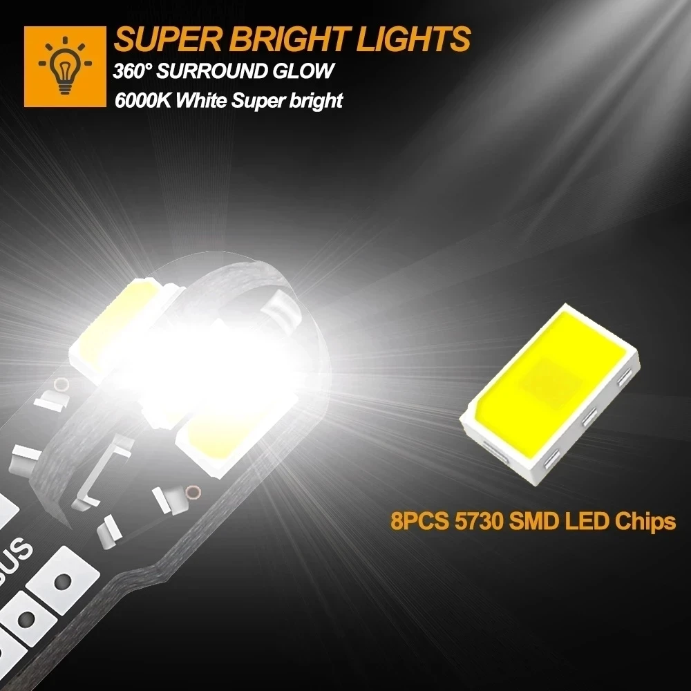 20/10PCS Car Interior Bulb W5W - Car Led Light ulasan dan harga