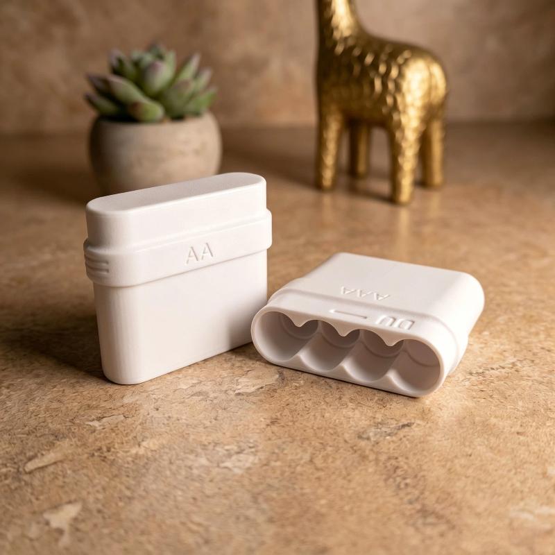 4 Slots AA Battery Storage Box - Car Organizer ulasan dan harga