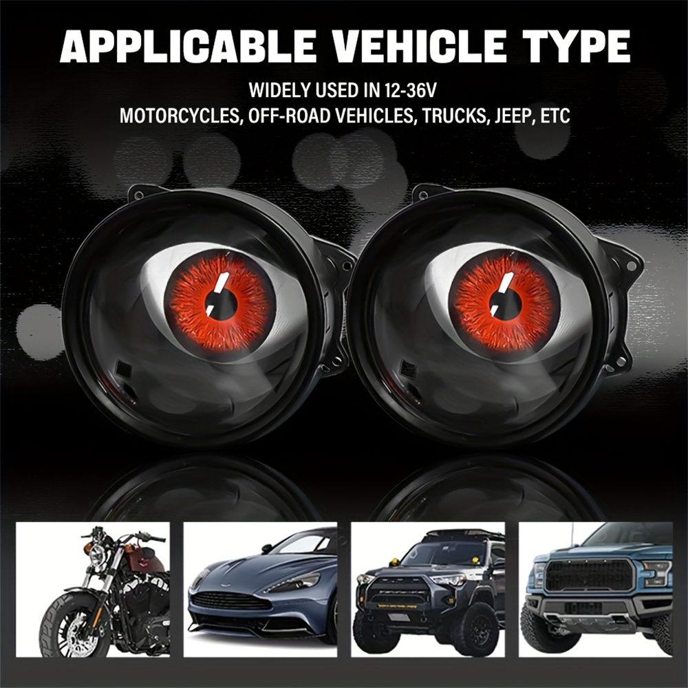  6-Mode Led Dynamic Devil Eye - Car Led Light ulasan dan harga