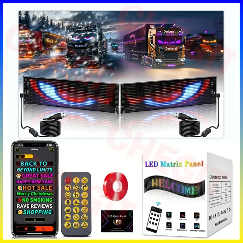 Led Display Truck Eye Car Sign - Car Led Light ulasan dan harga