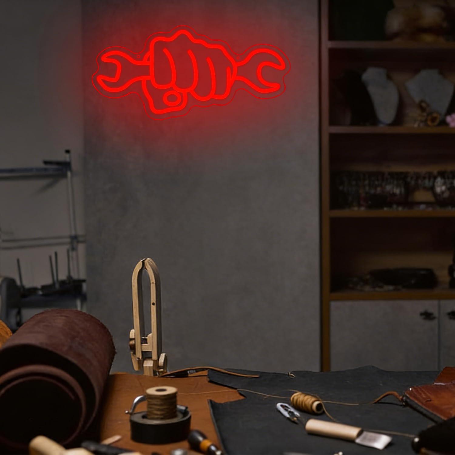 Wrench Neon Sign LED Light for - Car Led Light ulasan dan harga
