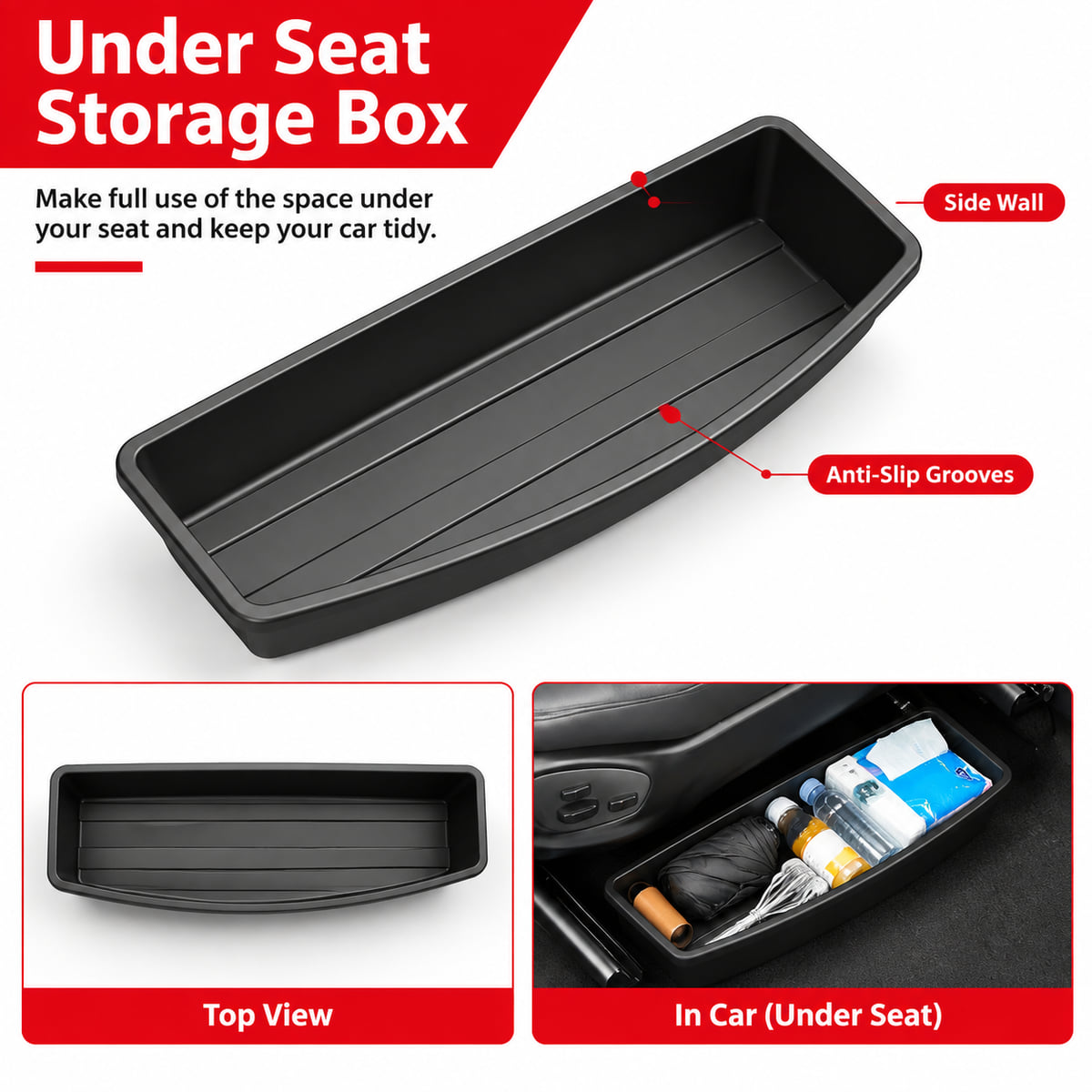 PINMOAP Under Seat Car Storage - Car Cable Organizer ulasan dan harga