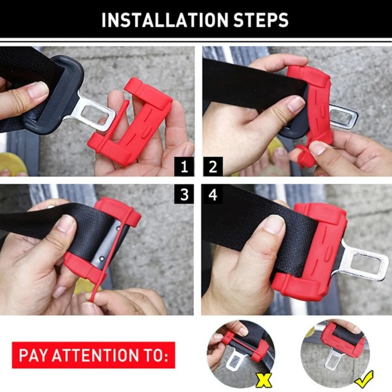 2pcs Car Seat Belt Clip Silico - Car Seat Cover ulasan dan harga