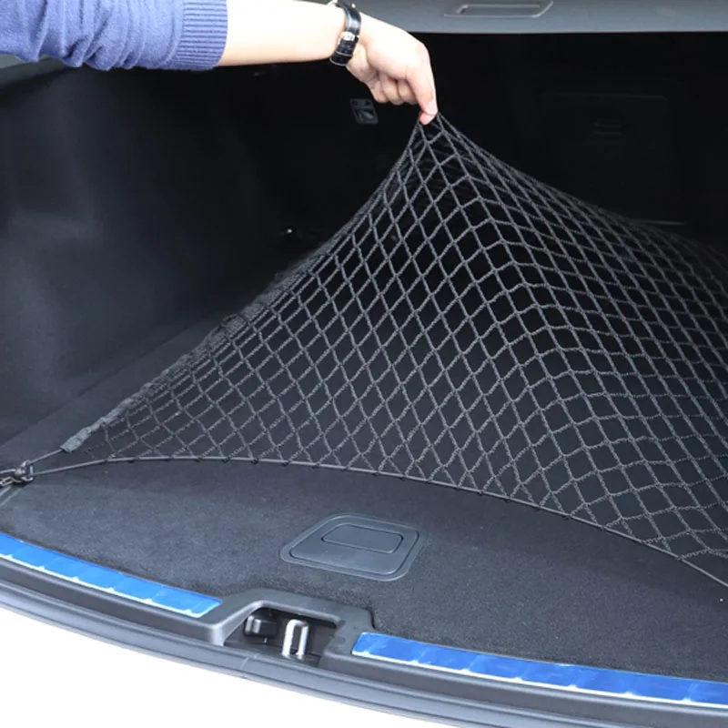 Nylon Car Rear Cargo Net - Tru - Car Organizer ulasan dan harga
