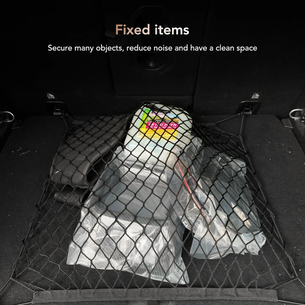 Nylon Car Rear Cargo Net - Tru - Car Organizer ulasan dan harga