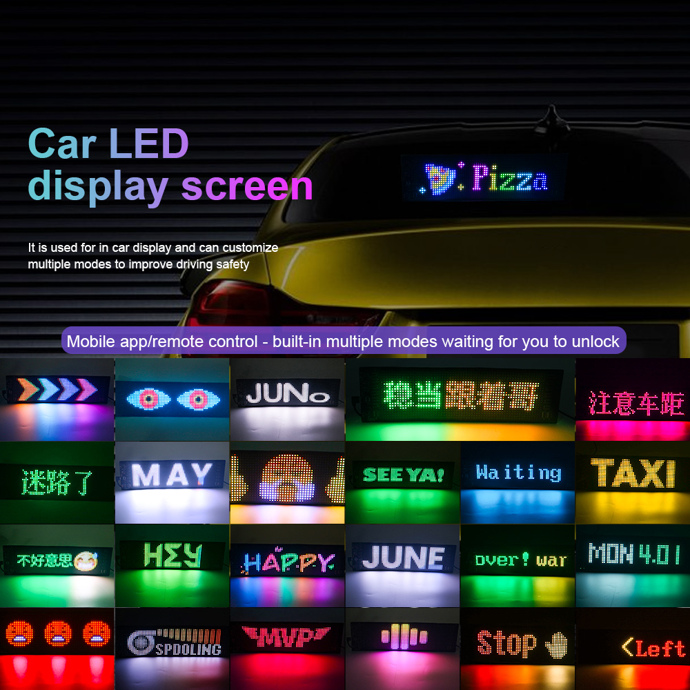 LED Matrix Pixel Panel Scrolli - Car Led Light ulasan dan harga