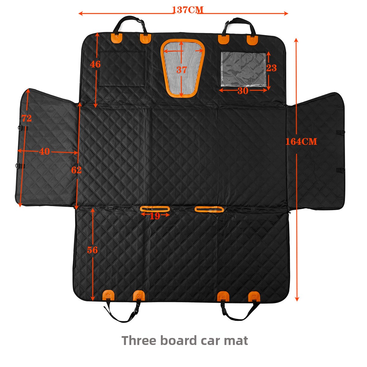 Three-Panel Solid Car Rear-Sea - Car Seat Cover ulasan dan harga