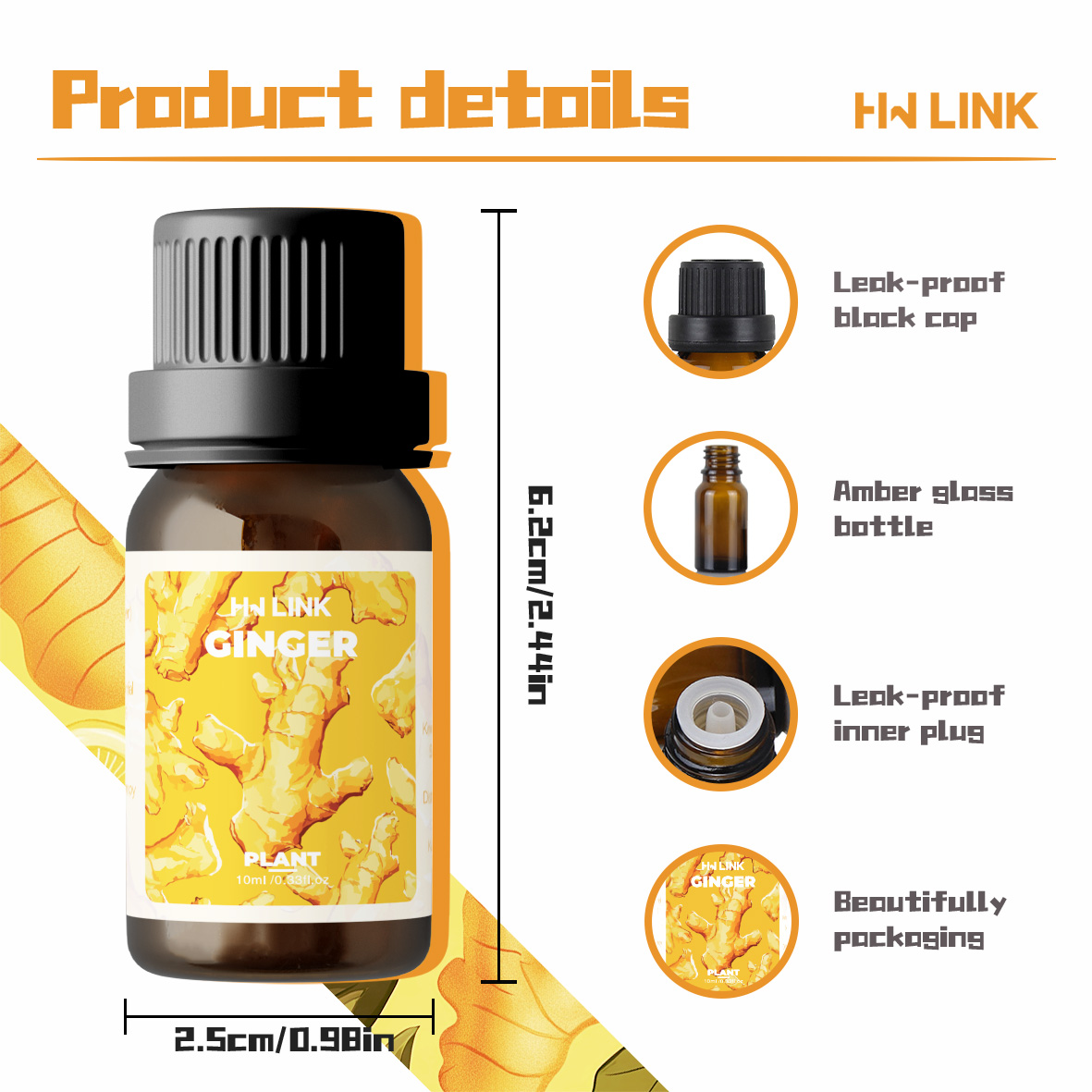 Ginger Oil Pure Natural Ginger - Car Air Freshener ulasan dan harga