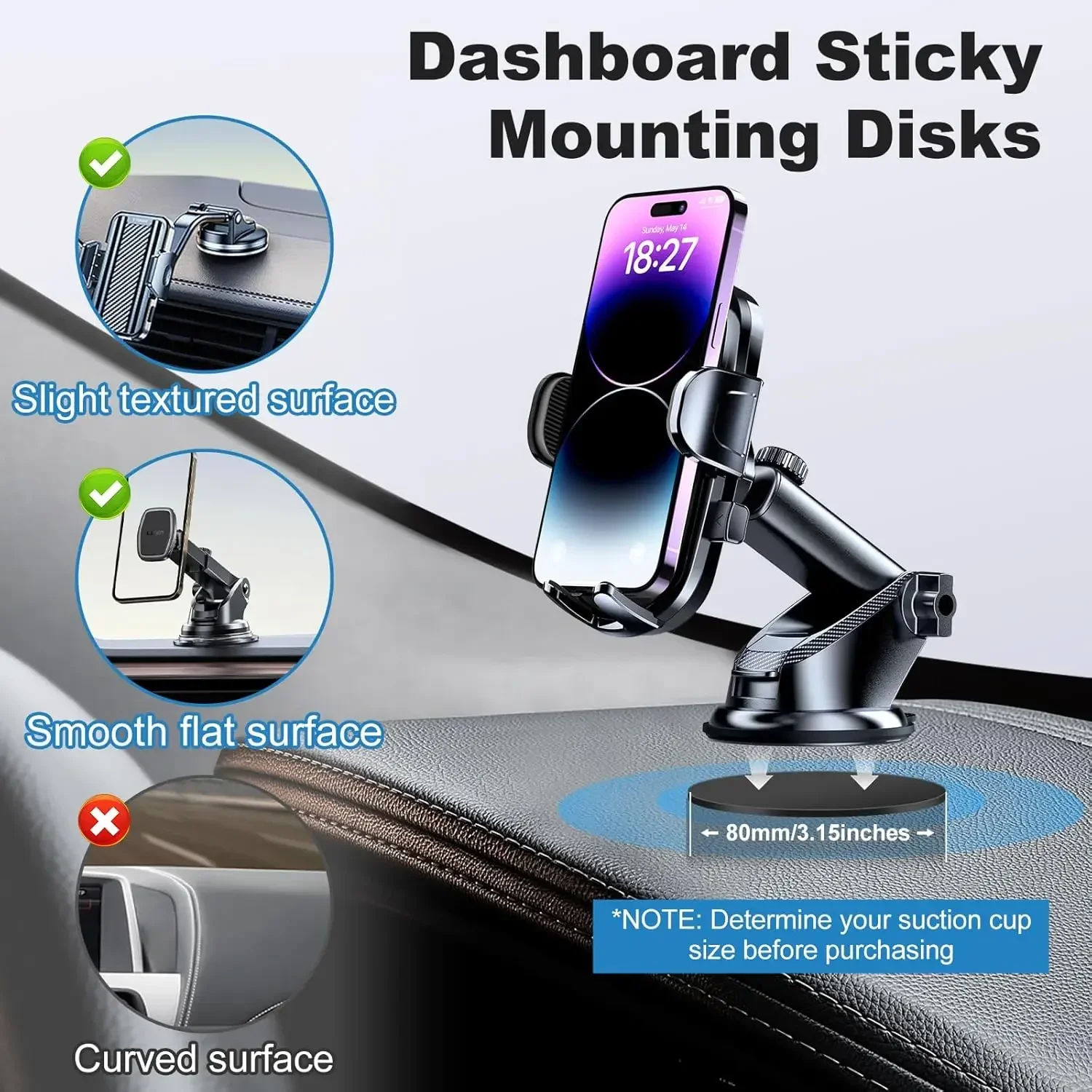 Universal Dashboard Adhesive S - Car Phone Holder ulasan dan harga