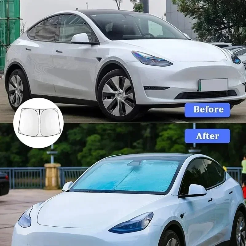 For Tesla Model Y Juniper Car  - Windshield Sun Shade ulasan dan harga